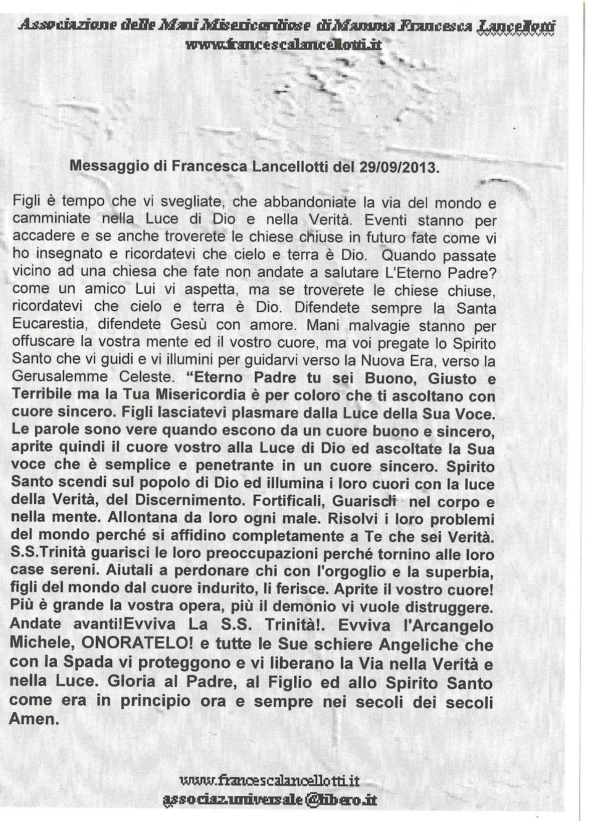 messaggio_29_settembre_2013