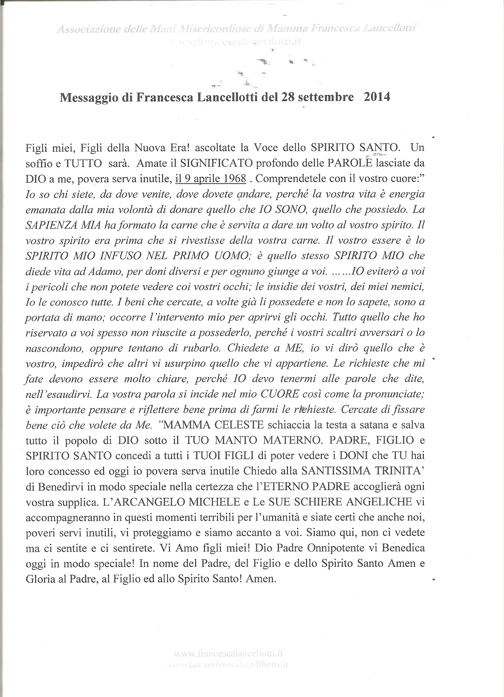 messaggio_Francesca_28_settembre_2014