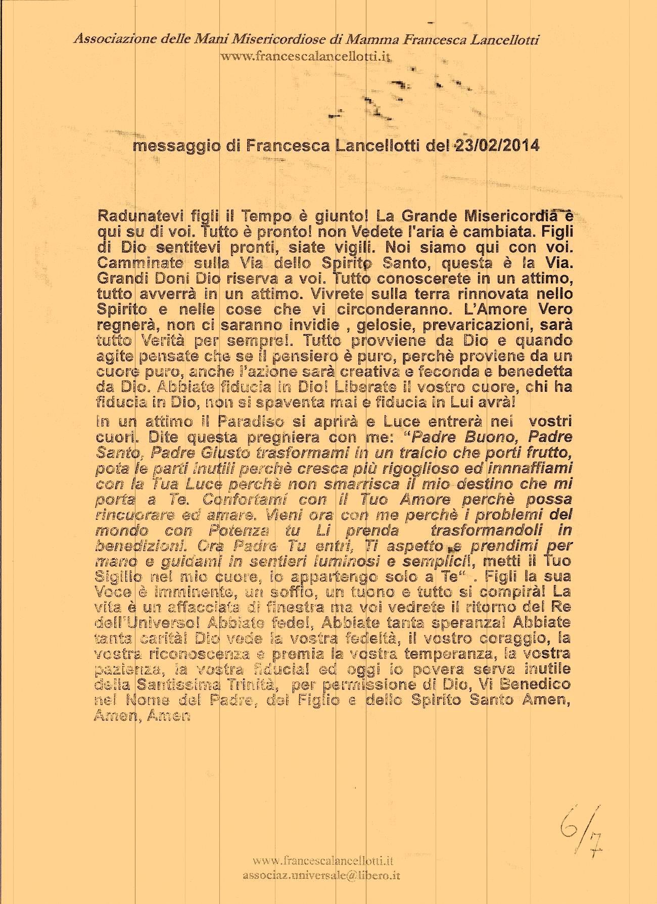 messaggio_francesca_23_feb_2014